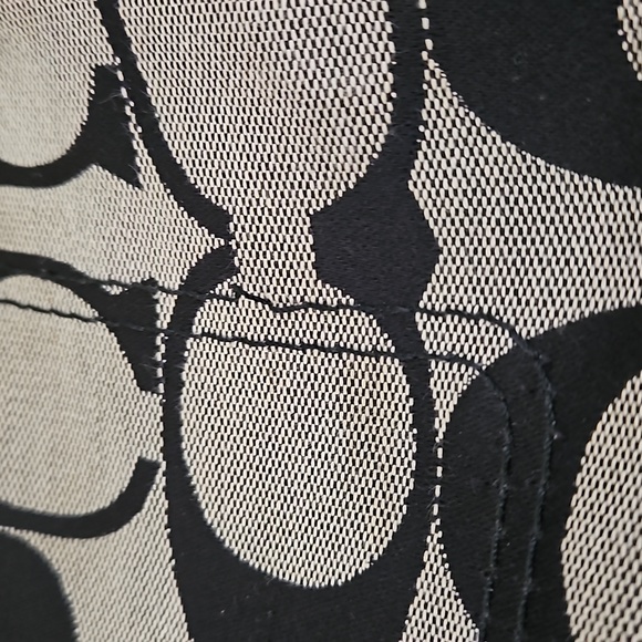 COACH AUTHENTIC BAG F14878 DAISY SIGNATURE CANVAS LEATHER TRIM B PREOWNED - Picture 15 of 15